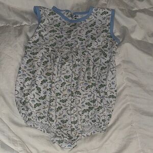 Adorable Dinosaur Print Baby Romper